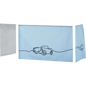 Hoppekids Cars forhæng til halvhøj- og køjeseng 70x160 cm