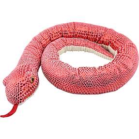 My Soft Friend Rød slange bamse - 180 cm