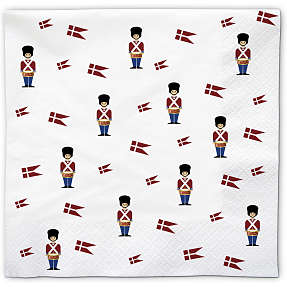 Mønstrede servietter 33x33 cm 20-pak - Garder