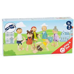 Small Foot dukkefamilie i træ