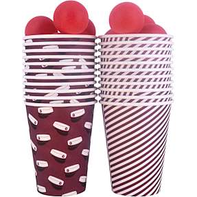 Studenter beerpong - rød