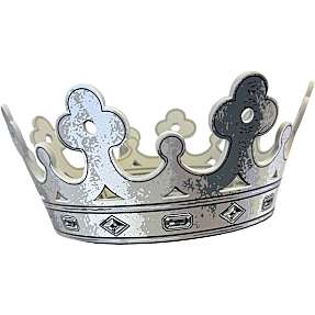 Liontouch prinsessekrone i skum - flere varianter - assorteret