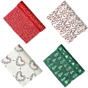 Stofbordløber med mønster 28x300 cm - assorteret