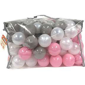 Spire 100 legekugler pink-grå-hvid