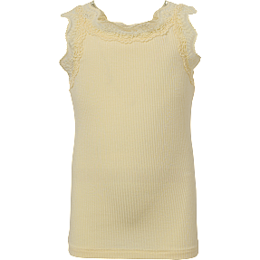 VRS børne top med blonde stropper str. 122/128 - gul