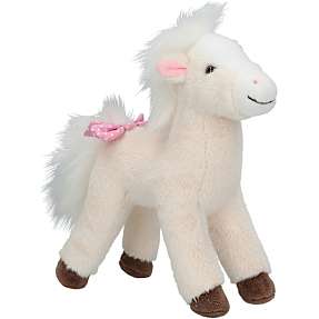 Miss melody hestebamse 18 cm - hvid