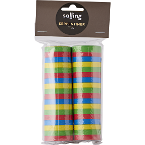 Salling serpentiner 2-pak - multifarvet