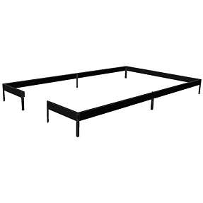 Juliana drivhussokkel til Compact 6,6 m² - sort