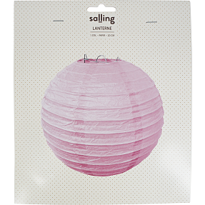 Papirslanterne Ø:20 cm - Lyserød