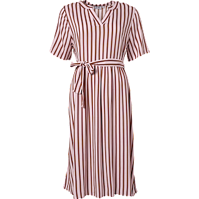 VRS dame kjole med bindebånd str. M - lyserød