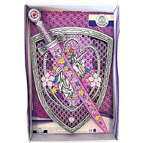 Liontouch unicornsæt sværd og skjold i skum