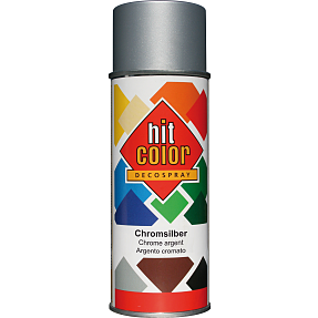 Hit Color spraymaling metallic 0,4 liter - sølvfarvet