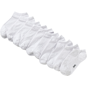 VRS dame 10-pak footies str. 39/41 - hvid