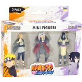 Naruto Shippuden figurer 7 cm 3-pak - flere varianter - assorteret