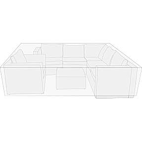 Dundee overtræk til sofasæt - Flint grå