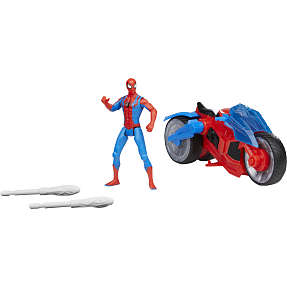 Disney Spider-Man figur og motorcykel