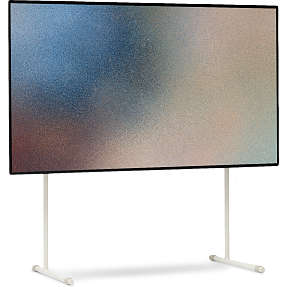 Pedestal Tube TV gulvstand til 40" - 65" - pearl