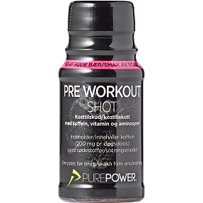 Energishot m. røde bærsmag