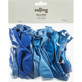 Salling latexballoner Ø: 30 cm 50-pak - blå
