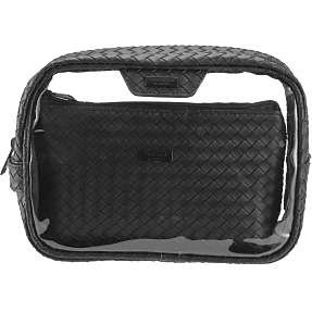 Toilettasker transparent og sort