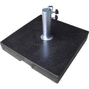Plano parasolfod sort terrazzo - 40 kg