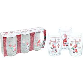 Drikkeglas m/ julemotiv 3-pak - 250 ml
