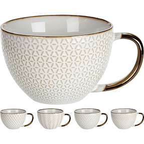 Krus - creme/kobber - flere varianter - assorteret