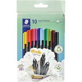 Staedtler Triplus fineliner 10-pak