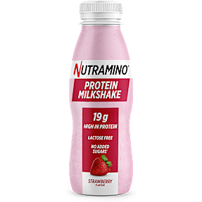 Proteinmilkshake m. jordbærsmag