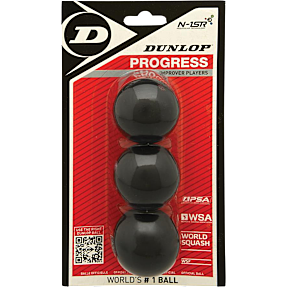 Dunlop Progress squashbold 3-pak