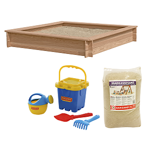 Nordic Play sandkasse i lærketræ