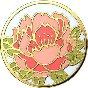 POPSOCKETS Enamel Blooming Peony Pink