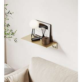 T&B hylde medium - støvet guld