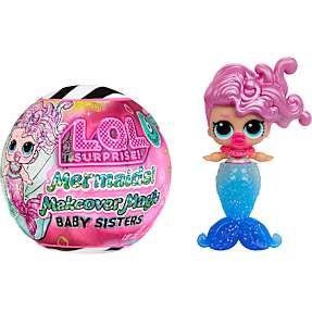 L.O.L. Surprise! Mermaid Makeover Magic Baby Sisters dukke - flere varianter - assorteret