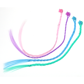 CBYH børne klemmer med fletning - multifarvet