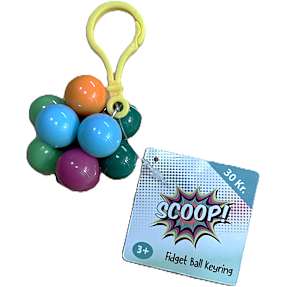 Scoop fidgetbolde nøglering