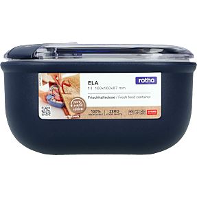 Rotho Ela madopbevaring firkantet - mørkeblå (1L)