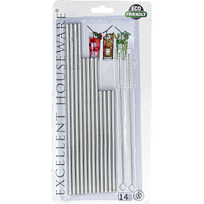 Sugerør i metal (14 stk.)