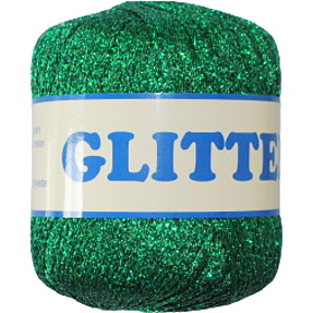 Lurex Glitter garn 25g 160m - Grøn 18