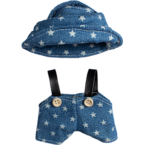 Tøjsæt til bamser - denim & stars