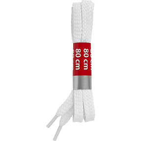 DERBY snørebånd fladt 80 cm - hvid