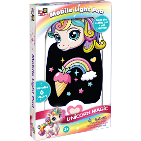 Glow Pad tegnetavle - enhjørning