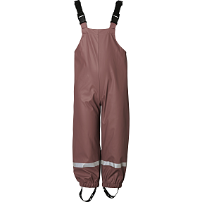 Basecamp børne regnbukser str. 104 - mørkerosa