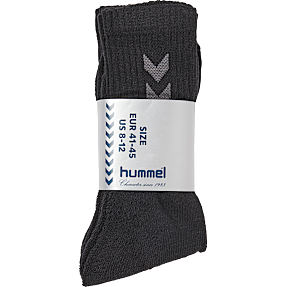 Hummel unisex 3-pak strømper str. 41/45 - sort
