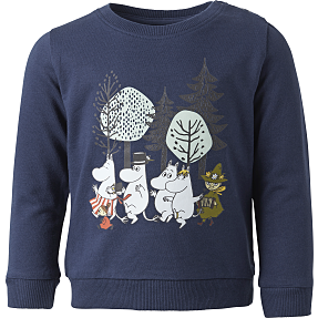 Mumitroldene sweatbluse str. 74/80 - blå