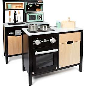 Legekøkken med køkkenø