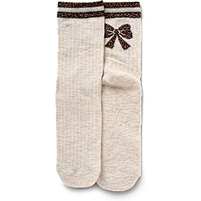 VRS dame glimmerstrømper str. onesize - beige