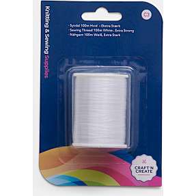 CraftnCreate sytråd ekstra stærk - hvid