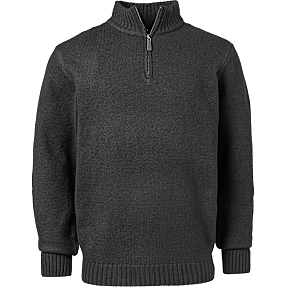 VRS herre halfzip strik str. M - sort