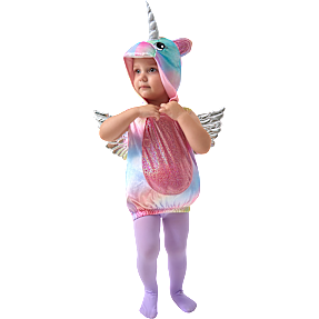 Enhjørning-overdel kostume str. 104